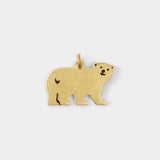 TF LIMITED: Brass Charm Small Bear