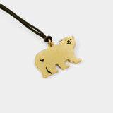 TF LIMITED: Brass Charm Small Bear