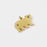 TF LIMITED: Brass Charm Small Bear