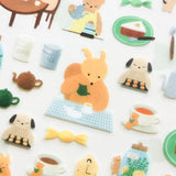Cozyca x Mariko Fukuoka PET Sticker: Tea Time