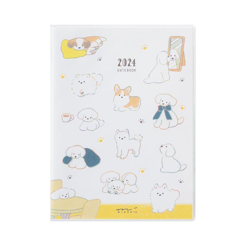 Midori 2024: Pocket Diary A6 Weekly [Dog]
