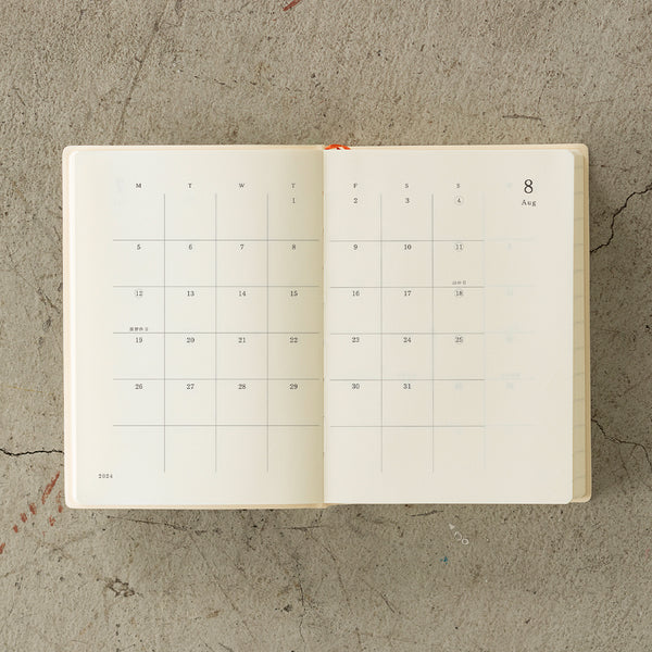Midori 2024: MD Notebook Diary 1 Day 1 Page [2 sizes]