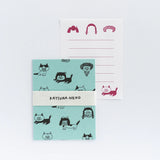 Shibata Keiko x Mizushima: Mini Letter Writing Set - Cats and Wigs