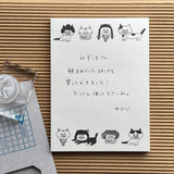 Shibata Keiko x Mizushima: Cats and Wigs Memo Pad