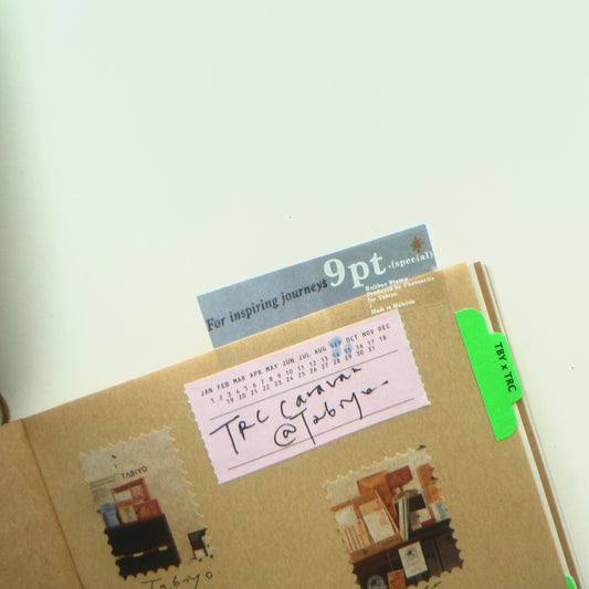 Tabiyo x Phavourite: 9pt Tiny Text "For inspiring journeys"