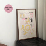 Tabiyo 10th Anniversary A2 Risograph Poster x Shuuhuahua