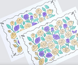 KAWI: Letterpress Card - Rose