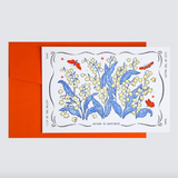 KAWI: Letterpress Card - Lily of the Valley