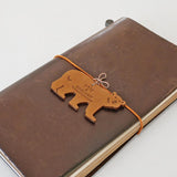 TF LIMITED: Leather Tag Bear