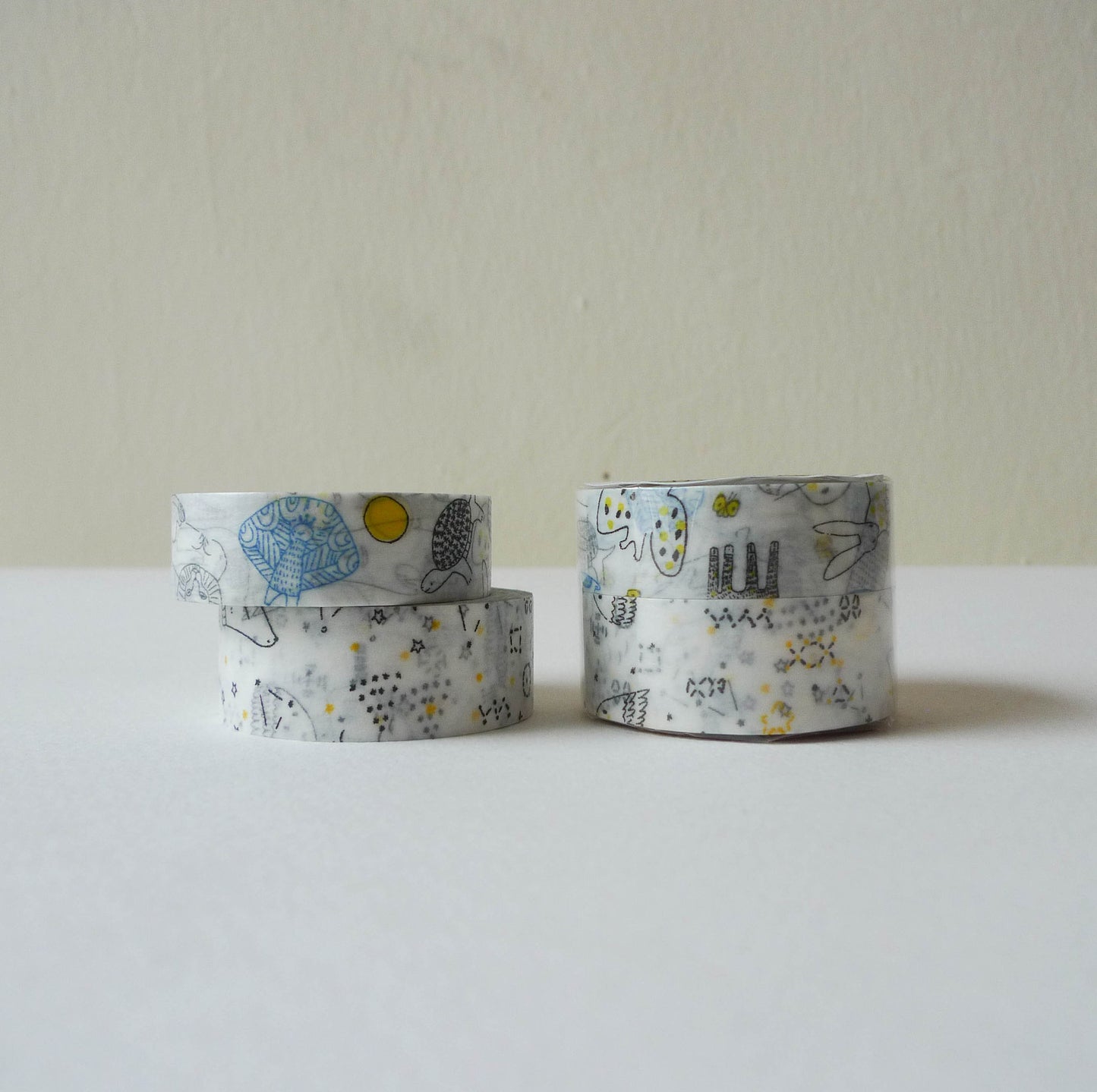 Tomomi Irago x Classiky Washi Tape: Beasts+Starlit Sky A Set of 2