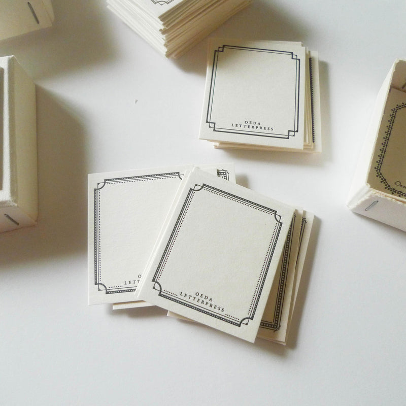 Oeda: Letterpress Mini Card Box Set