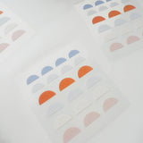 Suatelier: Plain Semi-circle Stickers