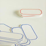 Classiky: Letterpress Memo Card (Octagon)