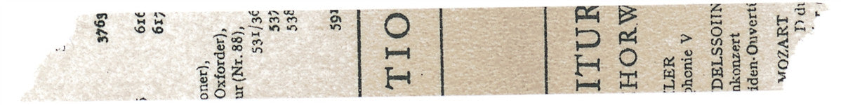 Yoko Inoue x Classiky Washi Tape: Old Book 15mm