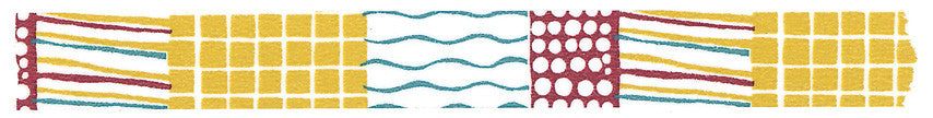 Mihoko Seki x Classiky Washi Tape: Textile 15mm