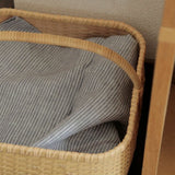 FLW: Linen Kitchen Cloth - Grey White Stripe