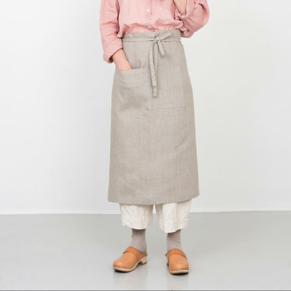 FLW: Linen Garcon Apron - Natural