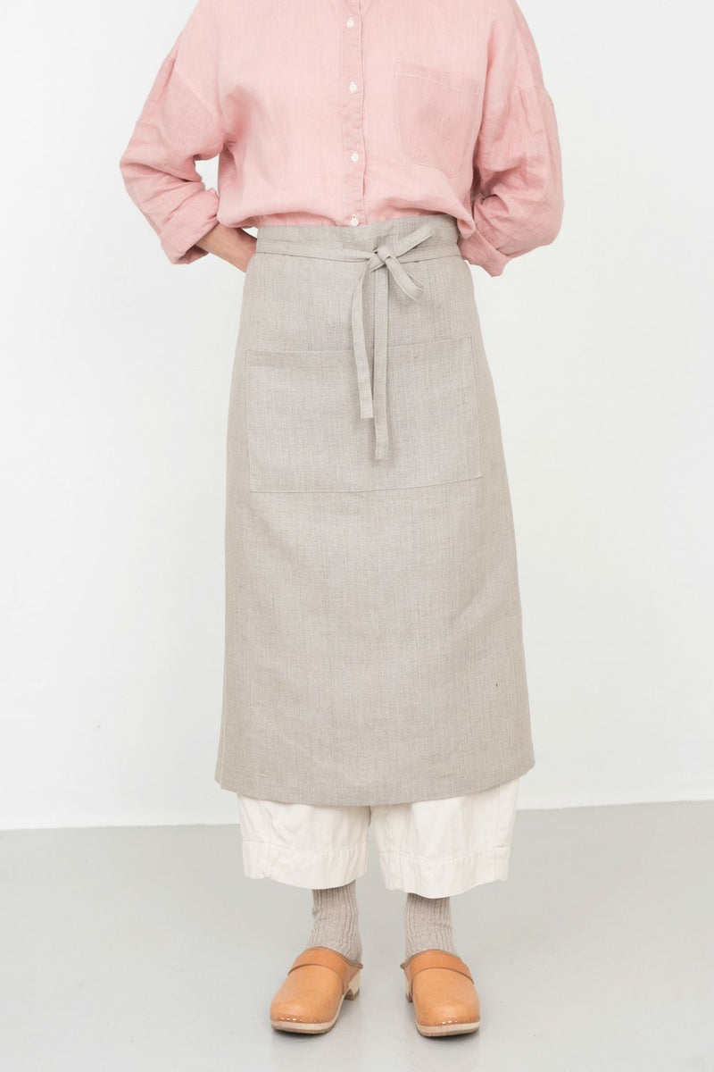FLW: Linen Garcon Apron - Natural