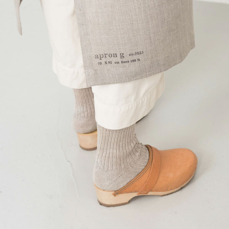 FLW: Linen Garcon Apron - Natural