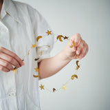 FLW: Brass Garland - Moon & Star