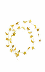 FLW: Brass Garland - Moon & Star