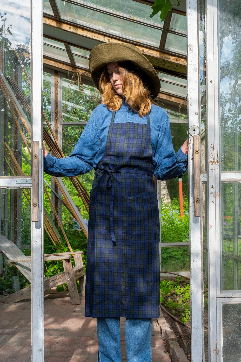 FLW: Linen Full Apron - Stanly