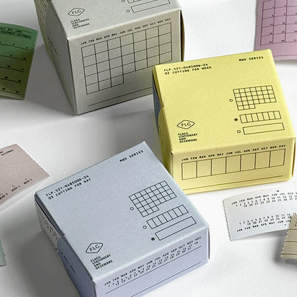 Flagg: Cutting for WEEK Roll Label