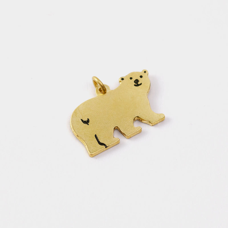 TF LIMITED: Brass Charm Small Bear