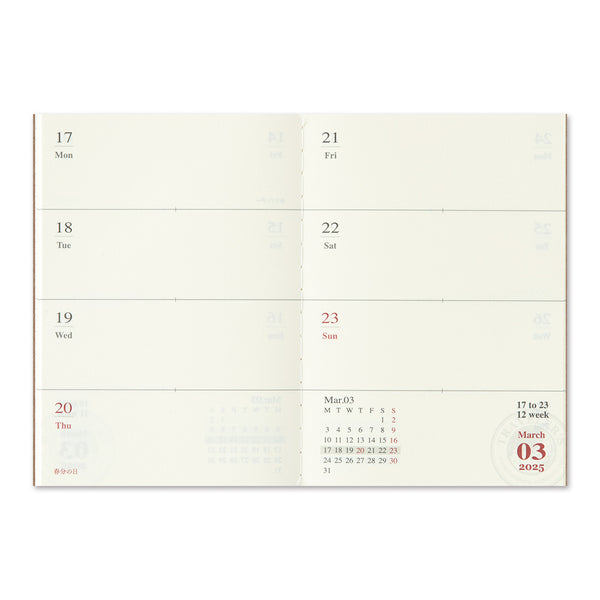TRC 2025: Weekly Refill (Passport Size)