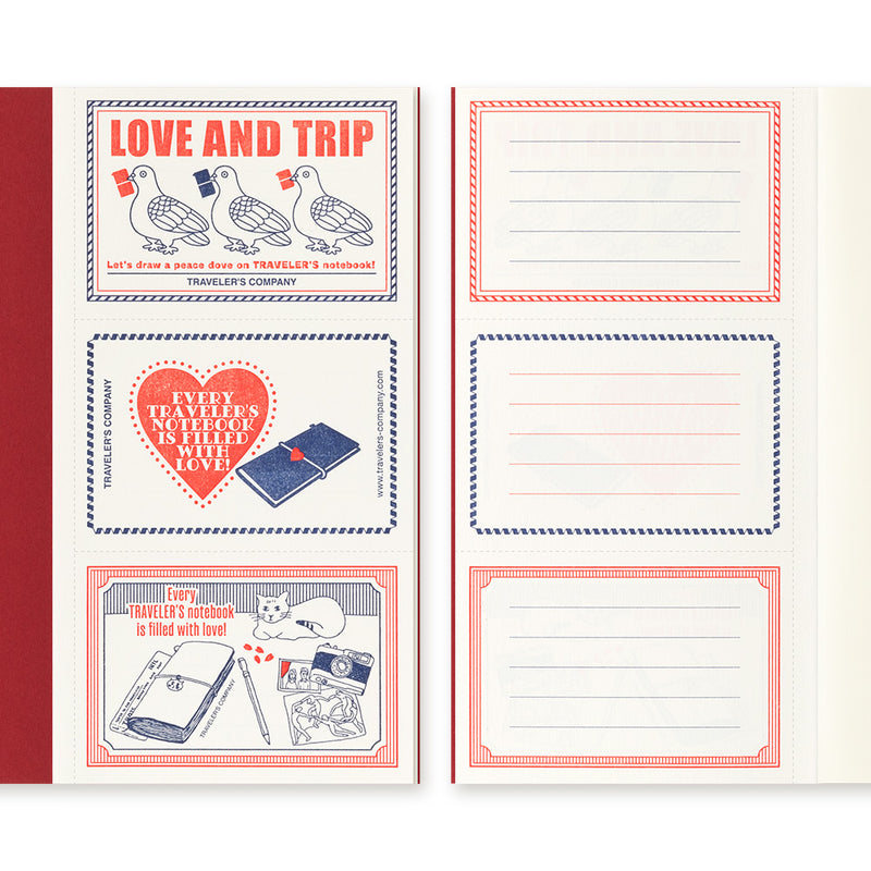 TRAVELER’S notebook LOVE AND TRIP Refill [Regular Size]