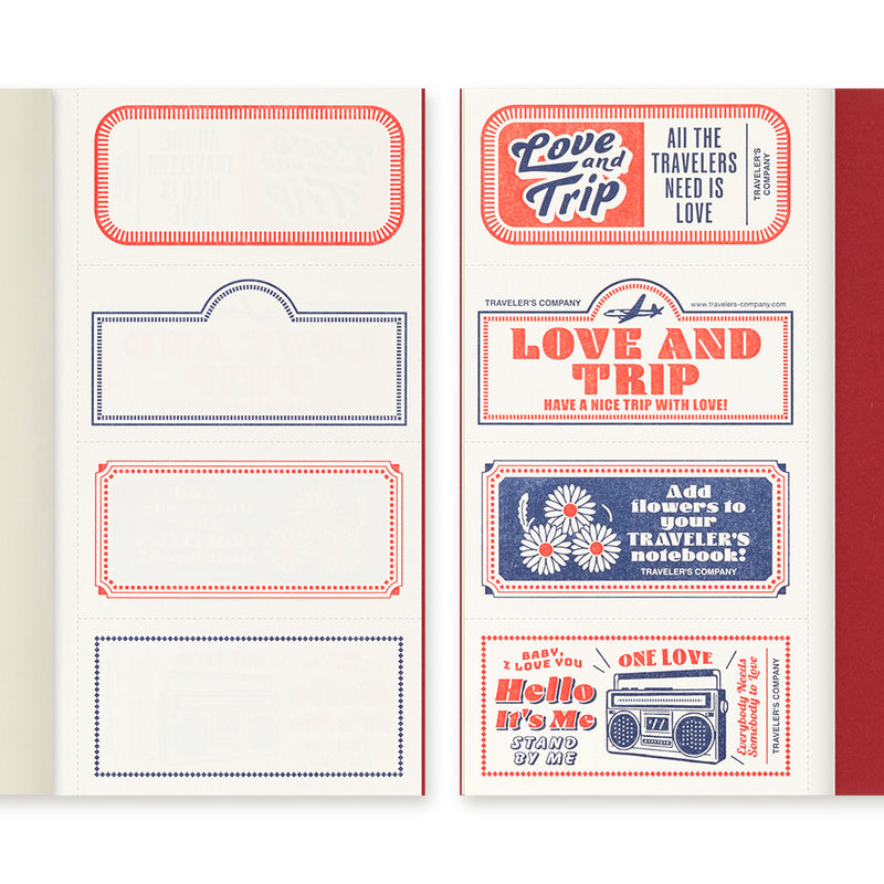 TRAVELER’S notebook LOVE AND TRIP Refill [Regular Size]