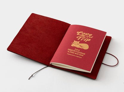 TRAVELER’S notebook LOVE AND TRIP Red [Passport Size]