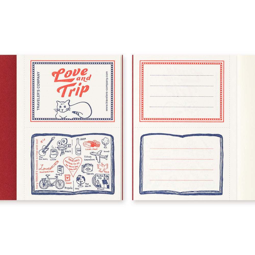 TRAVELER’S notebook LOVE AND TRIP Red [Passport Size]