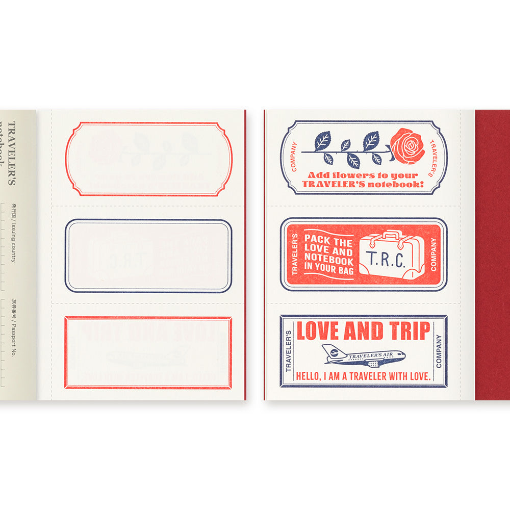 TRAVELER’S notebook LOVE AND TRIP Red [Passport Size]