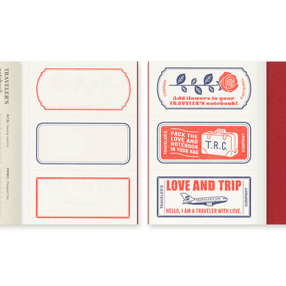 TRAVELER’S notebook LOVE AND TRIP Red [Passport Size]