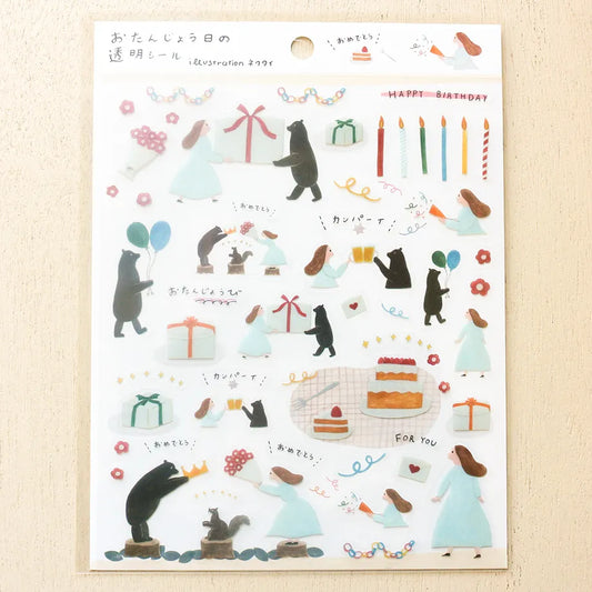 Cozyca x Necktie PET Sticker: Birthday
