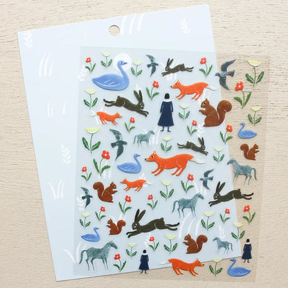 Cozyca x Nishi Shuku PET Sticker: Garden