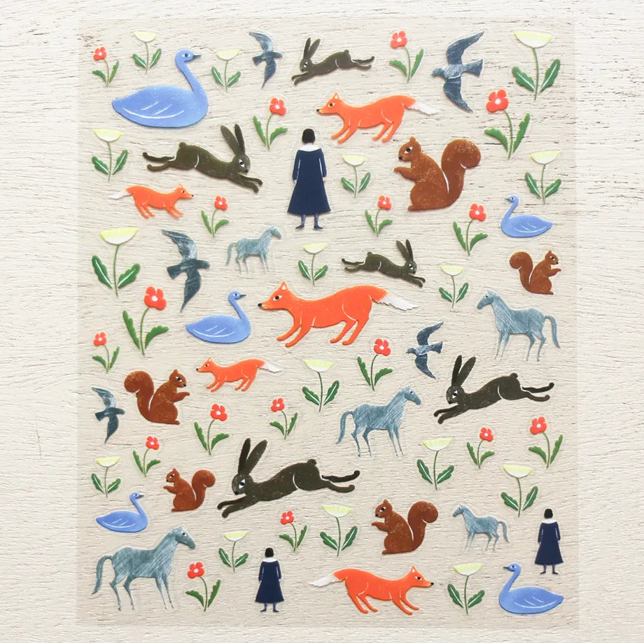 Cozyca x Nishi Shuku PET Sticker: Garden