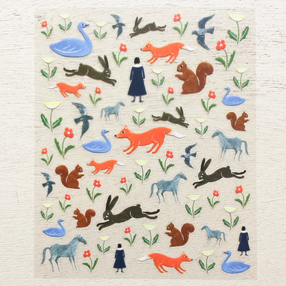 Cozyca x Nishi Shuku PET Sticker: Garden
