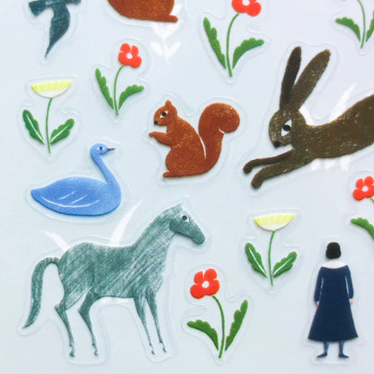 Cozyca x Nishi Shuku PET Sticker: Garden