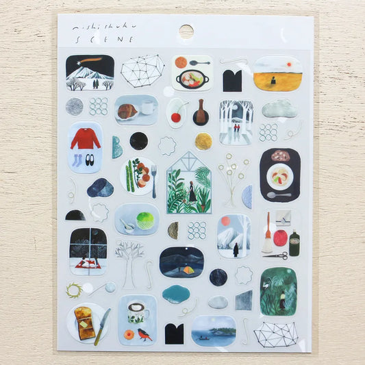 Cozyca x Nishi Shuku PET Sticker: Scene