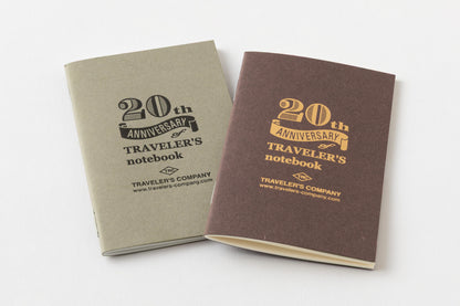 TRAVELER’S notebook Card Size 20th Anniversary Set [Black]
