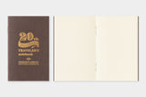 TRAVELER’S notebook Card Size 20th Anniversary Set [Brown]