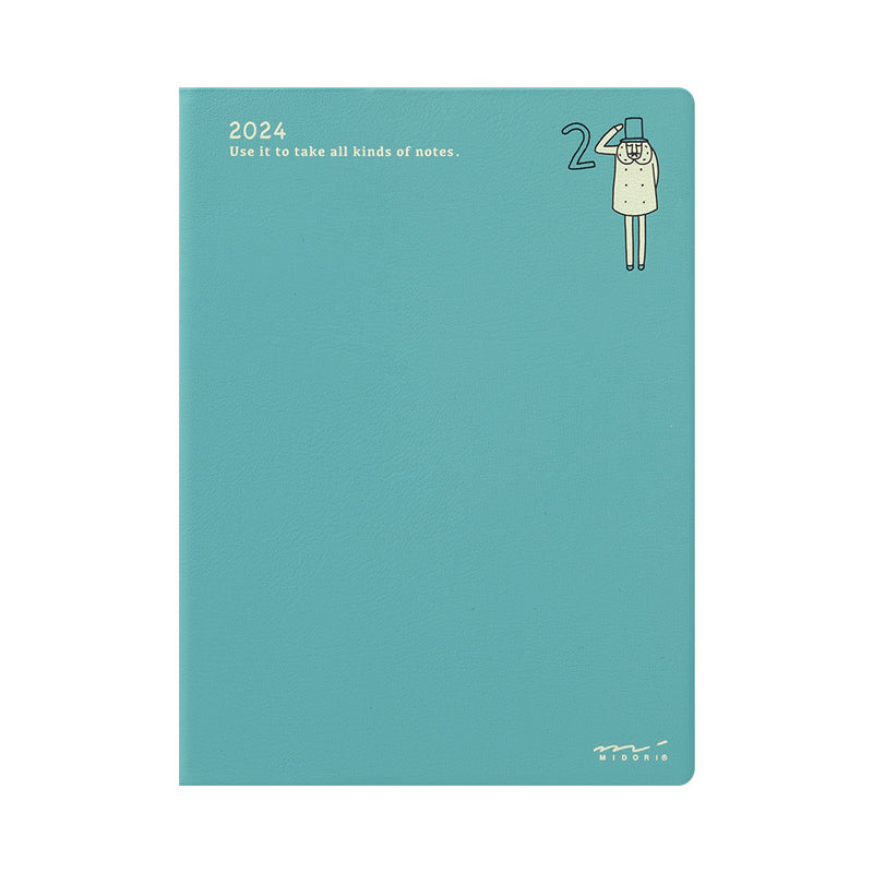 Midori 2024: Pocket Diary A6 Weekly Block [Ojisan] NEW!