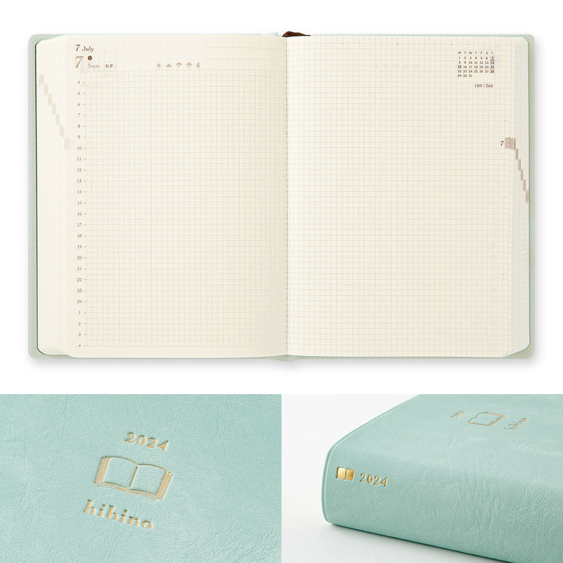 Midori 2024: Hibino Diary <A6> [2 colours]