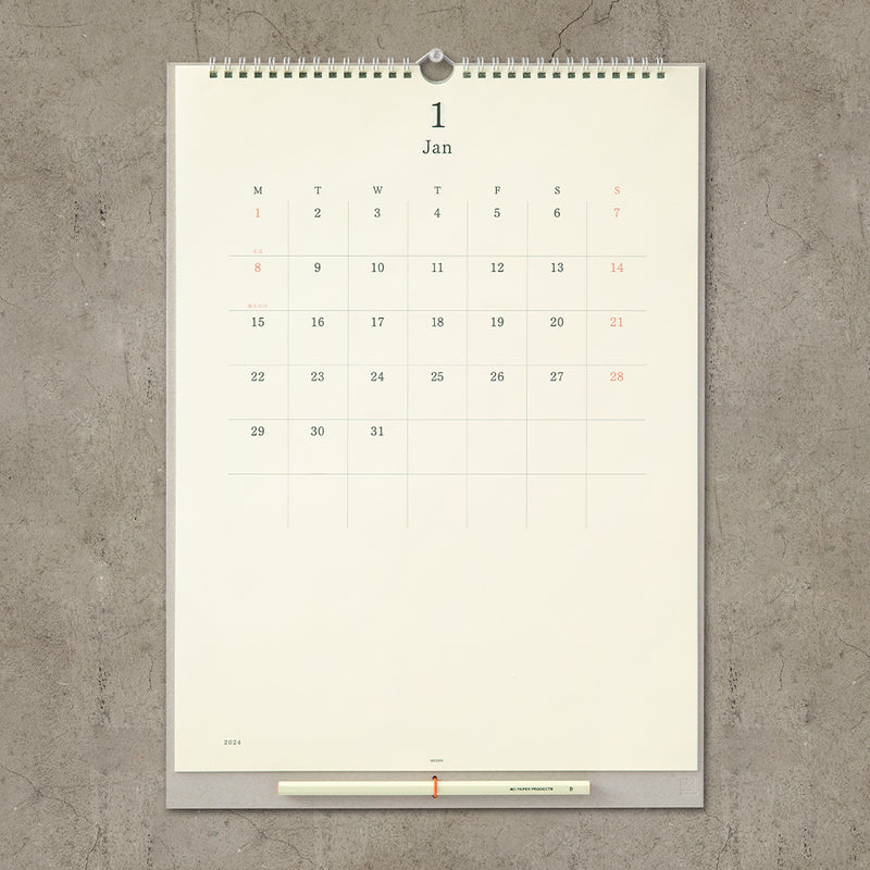 Midori 2024: MD Calendar Wall Hanging