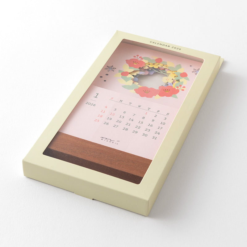 Midori 2026: Calendar Laser Processing Flowers