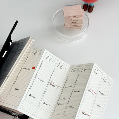 PC x Phavourite: 9pt.(5) Tiny Text Rubber Stamps [18 options]