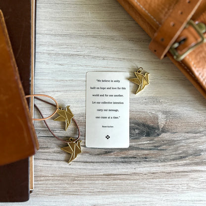 BK: Brass Charm - Crane