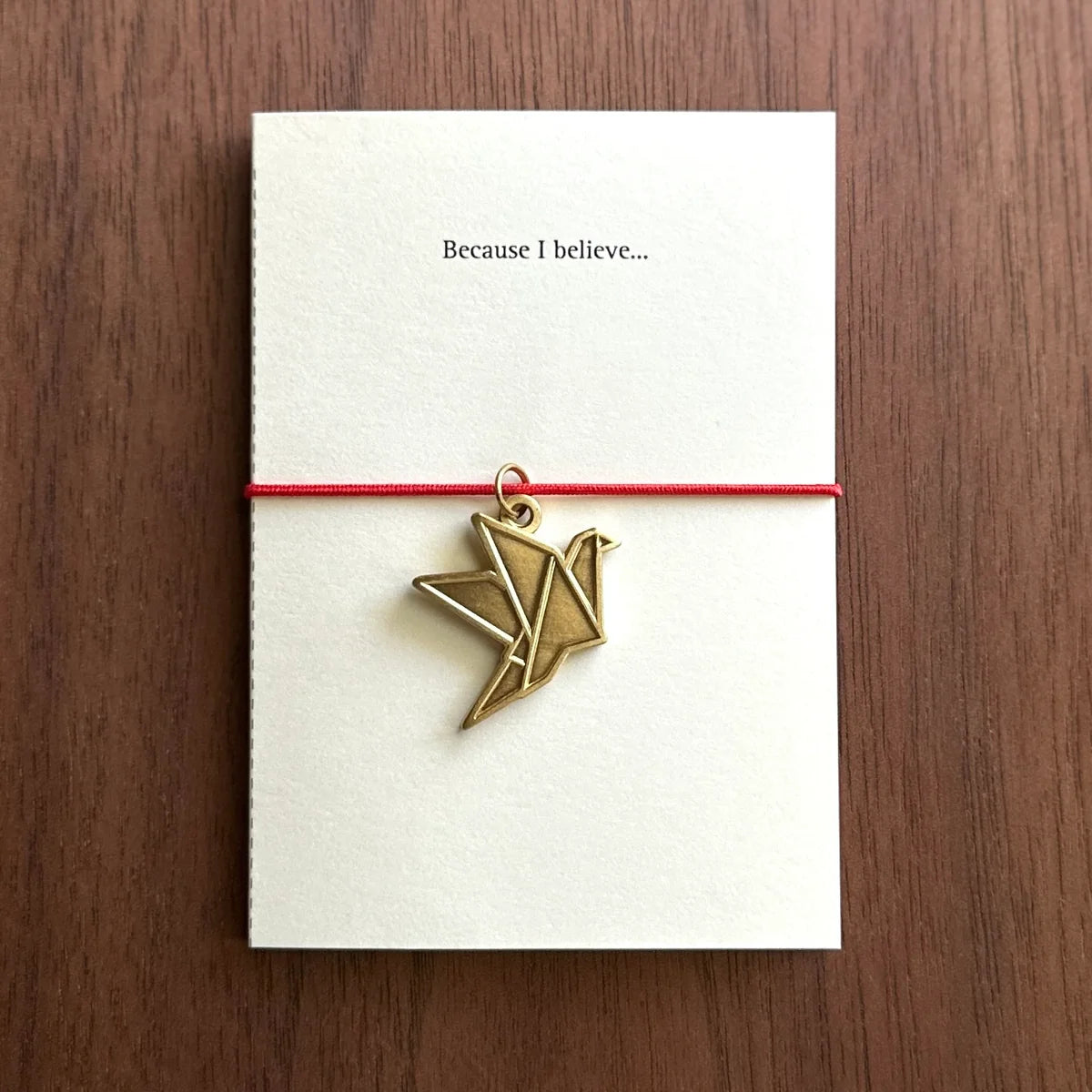 BK: Brass Charm - Crane